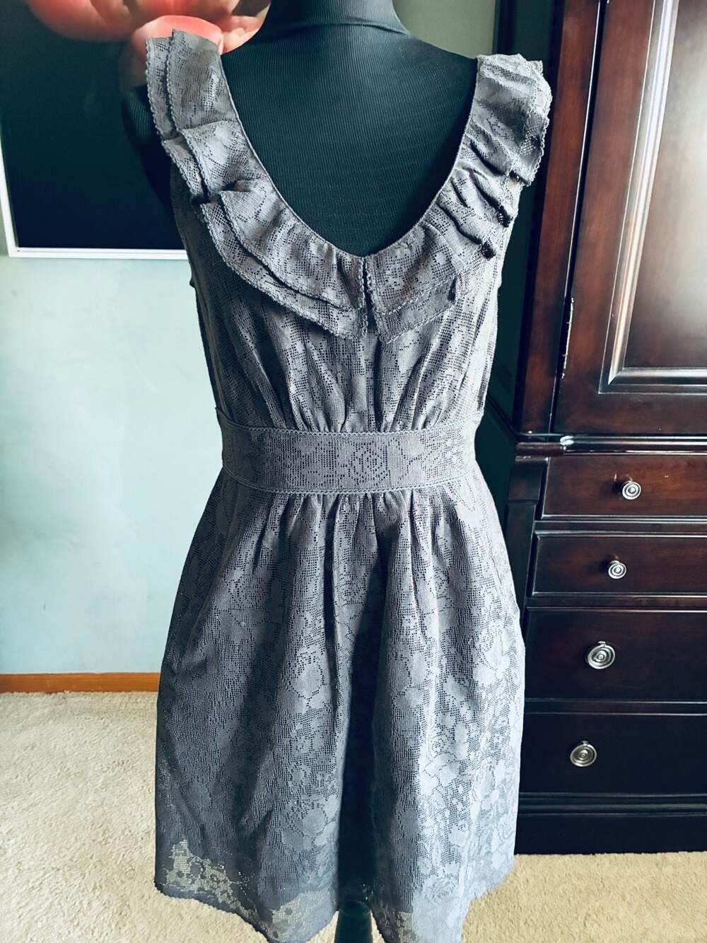 Anthropologie Maeve XS Dusky Needlework Dress A515